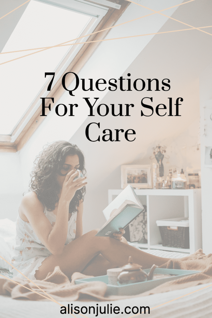 question self care read book tea relax