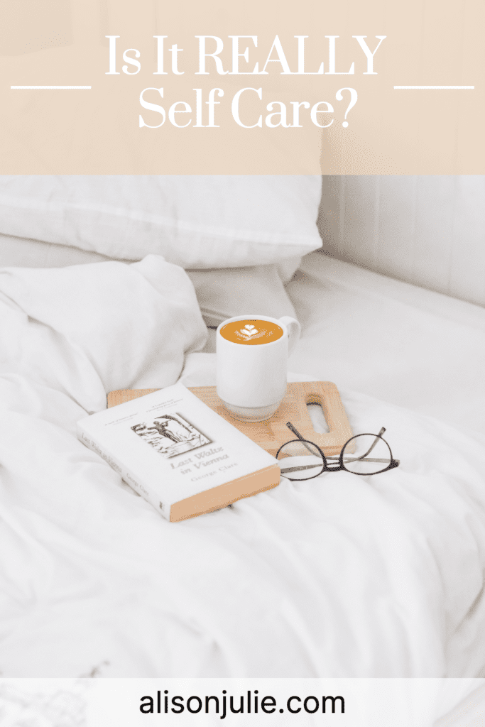 self care bed coffee read book glasses