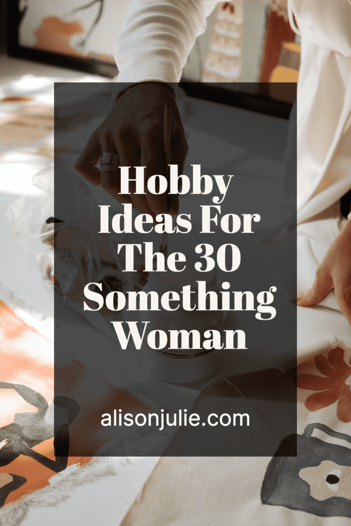 woman painting hobby for 30 something